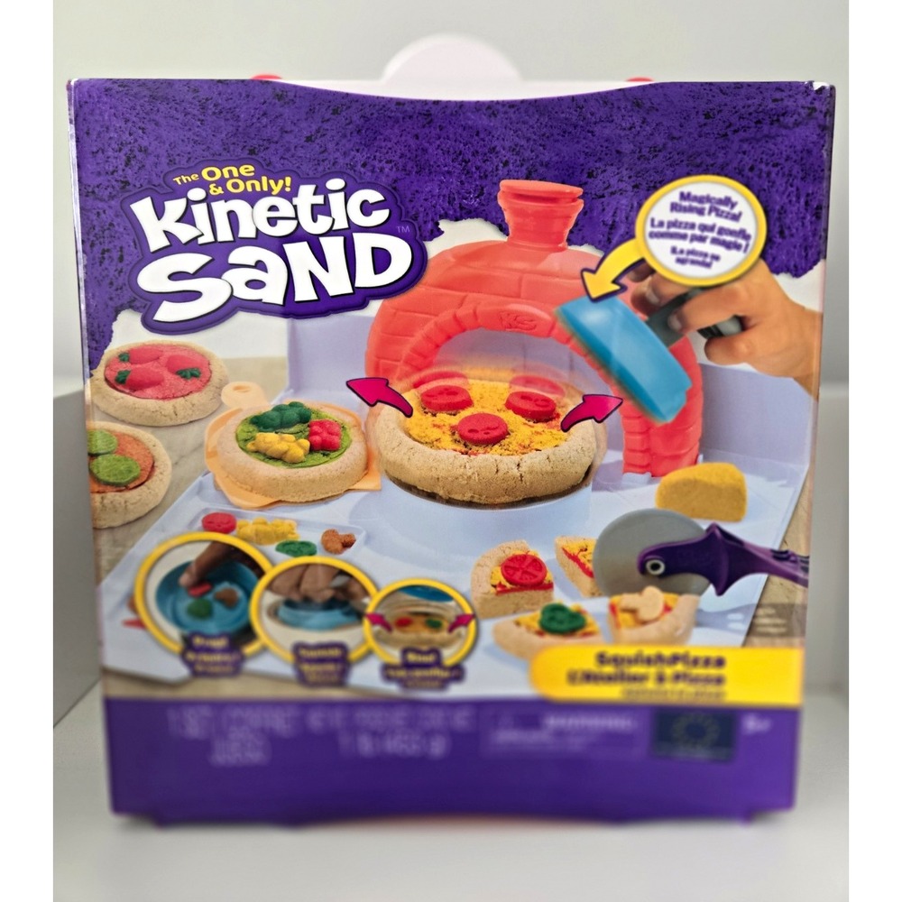 Kinetic Sand Sandisfaction Pizza Squish SquishPizza (Slightly Damaged Packaging)